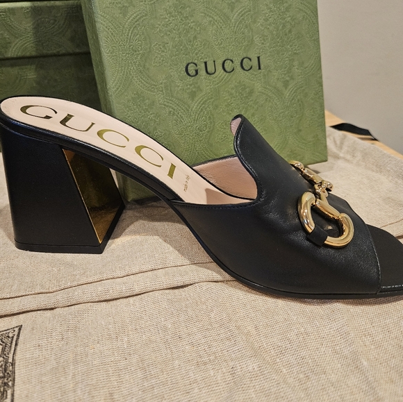 Gucci 80mm Horsebit mules 40 1/2 $920 - Picture 7 of 11
